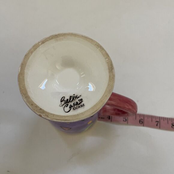 Lot of 2 Bella Casa by‎ Ganz Collectible Footed Mugs CELEBRATION Birthday Bright - Picture 10 of 10